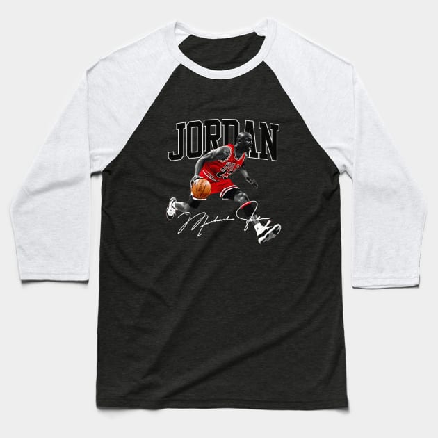 Michael Jordan 23 Baseball T-Shirt by Bananagreen